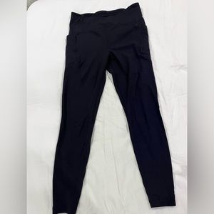 EUC Black Lululemon Running Tights. Size 10.
